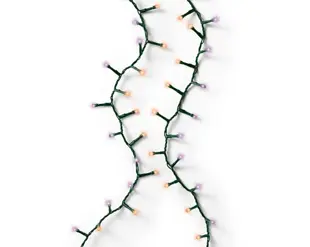 Compact LED Lights Twinkle - Lumineo - 500 lampjes Paars/Oranje