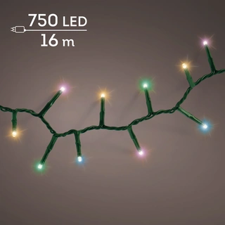 Compact LED Lights Twinkle - Lumineo - 750 lampjes Soft Multicolor - afbeelding 2