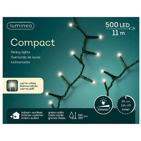 Compact LED Lights - Lumineo - 500 lampjes warm wit - afbeelding 2