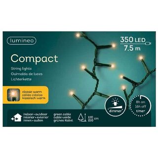 Compact LED Lights - Lumineo - 350 lampjes klassiek warm - afbeelding 2