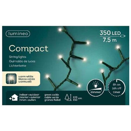 Compact LED Lights - Lumineo - 350 lampjes warm wit - afbeelding 2