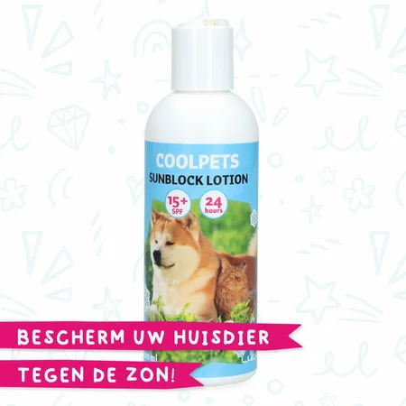 Zonnebrand lotion voor dieren