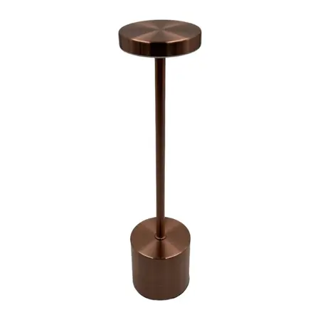 Cozy Creations Tafellamp Shimmer Oplaadbaar H34cm - Koper - afbeelding 1