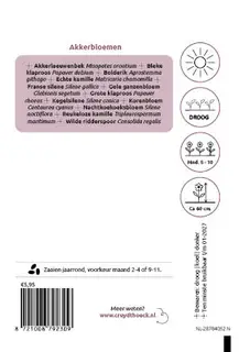 Cruydt-Hoeck Akkerbloemen - Snelbloeiend En Kleurrijk - afbeelding 2