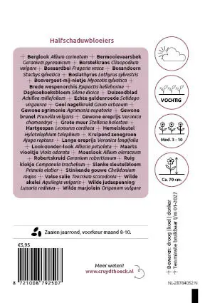 Cruydt-Hoeck Halfschaduwbloeiers - Voor Alle Gronden - afbeelding 2