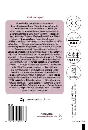 Cruydt-Hoeck Plukmengsel - Inheemse Bloemen Op De Vaas - afbeelding 2