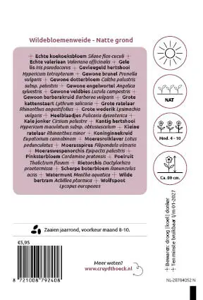 Cruydt-Hoeck Wildebloemenweide - Voor Natte Grond - afbeelding 3