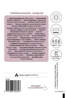 Cruydt-Hoeck Wildebloemenweide - Voor Zandgrond - afbeelding 2