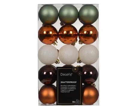 Decoris Kerstbalmix (30 stuks) Warme cider - Box