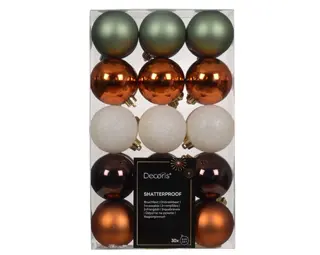 Decoris Kerstbalmix (30 stuks) Warme cider - Box
