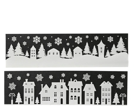 Decoris Raamdecoratie 50x14cm Wit (assorti) - afbeelding 1