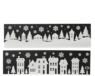 Decoris Raamdecoratie 50x14cm Wit (assorti) - afbeelding 1