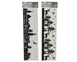 Decoris Raamdecoratie 50x14cm Zwart (assorti)