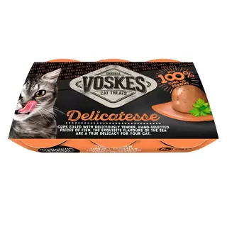 Delicatesse Kat Gelei Tonijn/garnalen 150g - Voskes