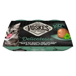 Delicatesse Kat Gelei Tonijn/kip 150g - Voskes