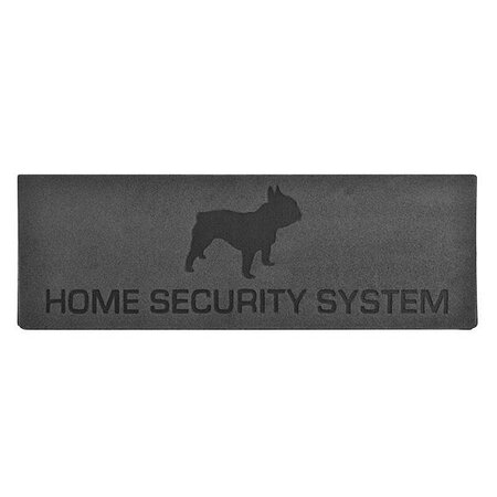 Deurmat reliëf "home security"