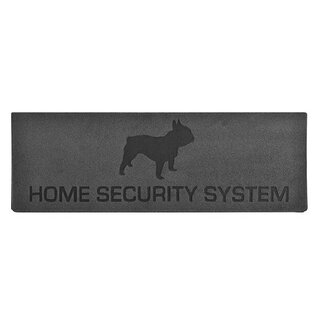 Deurmat reliëf "home security"