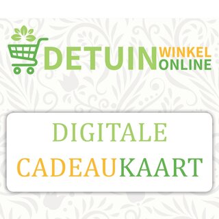 Digitale cadeaubon de tuinwinkel online