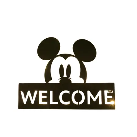 Disney Mickey Mouse LED Deurbord – Welcome
