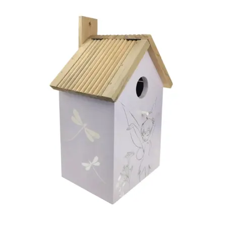Disney Tinkerbell Nestkastje – 18x12x30 cm – Houten Vogelhuisje voor Tuinvogels