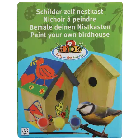 Doe-het-zelf Nestkastje+verf - afbeelding 1