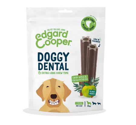 Edgard & Cooper - Doggy Dental Appel en & Eucalyptus Groot