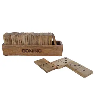 Domino Spel Naturel Mangohout - afbeelding 1