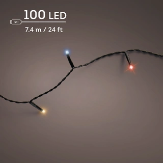 Duracharge Basic Twinkle - 100 LED Multi Colour (USB oplaadbaar) - afbeelding 3