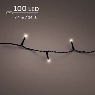Duracharge Basic Twinkle - 100 LED Warm Wit (USB oplaadbaar) - afbeelding 3