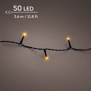 Duracharge Basic Twinkle - 50 LED Klassiek Warm (USB oplaadbaar) - afbeelding 3