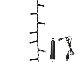 Duracharge Compact Twinkle - 160 LED Warm Wit (USB oplaadbaar)