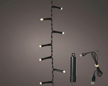 Duracharge Compact Twinkle - 160 LED Warm Wit (USB oplaadbaar) - afbeelding 2