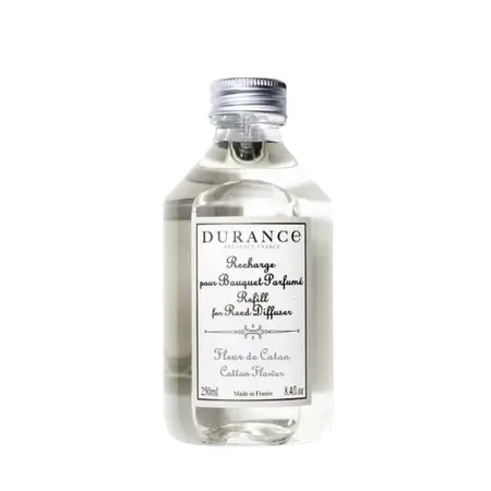 Durance - navulling geurstokjes - fleur de coton - katoen bloesem - 250ml