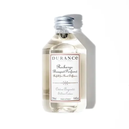 Durance Silver Cedar Navulling – 250 ml – Geurstokjes / Geurbloemen