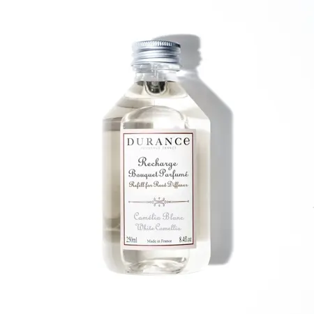 Durance Camélia Blanc Navulling – 250 ml – Geurstokjes / Diffuser