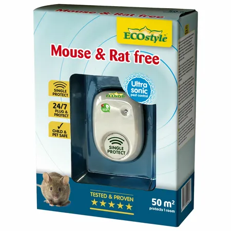 Mouse & Rat Free – Ultrasone verjager voor muizen en ratten