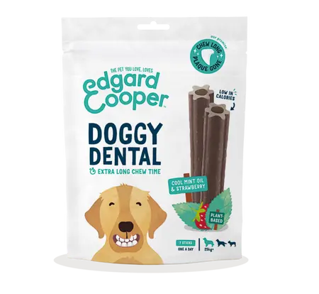 Edgard & Cooper - Doggy Dental Aardbei en Mint Groot