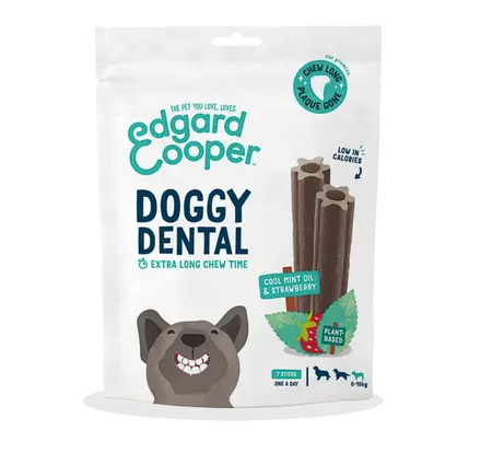 Edgard & Cooper - Doggy Dental Aardbei en Mint Klein