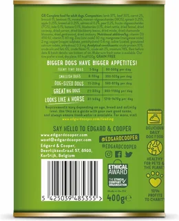Edgard & Cooper - Hond Blik Adult Lam & Rund 400g - afbeelding 2
