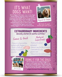 Edgard & Cooper - Hond Blik Adult Wild & Eend 400g - afbeelding 2