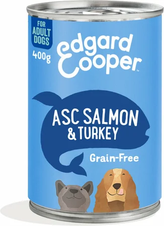 Edgard & Cooper - Hond Blik Zalm&Kalkoen 400g - afbeelding 1