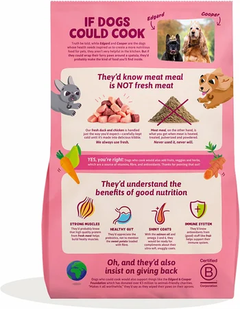 Edgard & Cooper - Hond Brok Puppy Verse Eend & Kip 7kg - afbeelding 2