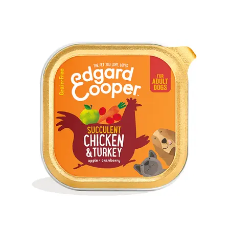 Edgard & Cooper - Hond Kuipje Adult Kip & Kalkoen 150g