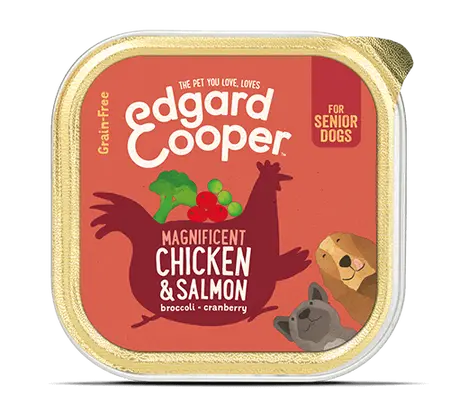 Edgard & Cooper - Hond Kuipje Senior Kip&Zalm 150g - afbeelding 1