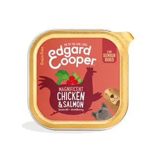 Edgard & Cooper - Hond Kuipje Senior Kip & Zalm 150g