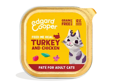 Edgard & Cooper - Kat Adult Pate Kalkoen en Kip 85g - afbeelding 1