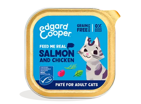 Edgard & Cooper - Kat Adult Pate Zalm en Kip 85g - afbeelding 1