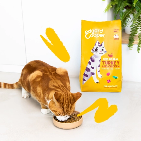 Edgard & Cooper - Kat Brok Kalkoen en Kip 325g - afbeelding 3