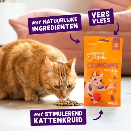 Edgard & Cooper - Kattensnack Crunchies Kip 50g - afbeelding 6