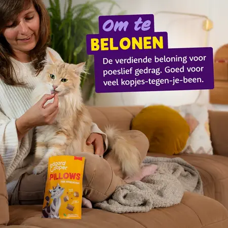 Edgard & Cooper - Kattensnack Pillows Kalkoen 60g - afbeelding 4